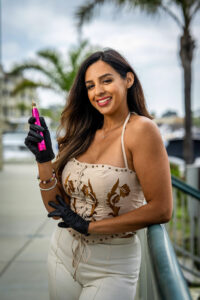 Salon owner photographed in Oxnard, CA.